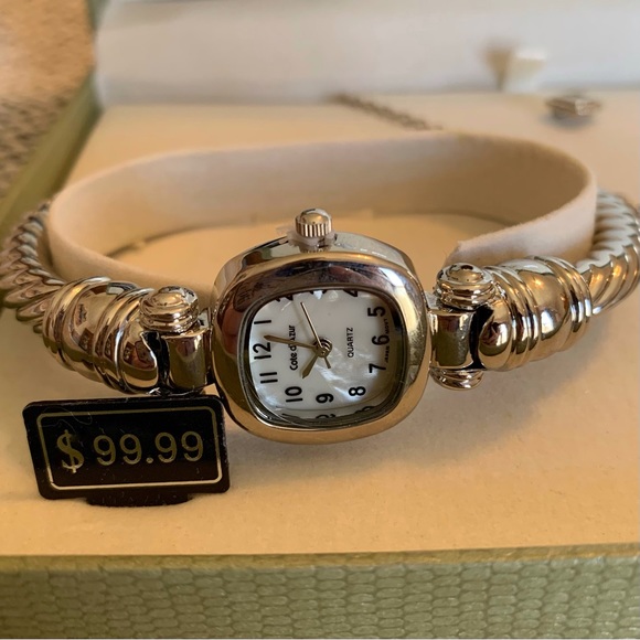 NITB Cote d’ Azur Jewelry Set 3 Piece Set Watch Earrings Necklace - Picture 4 of 10